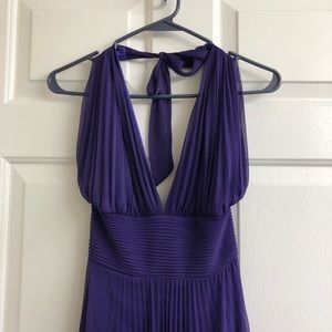 Pleated purple dress